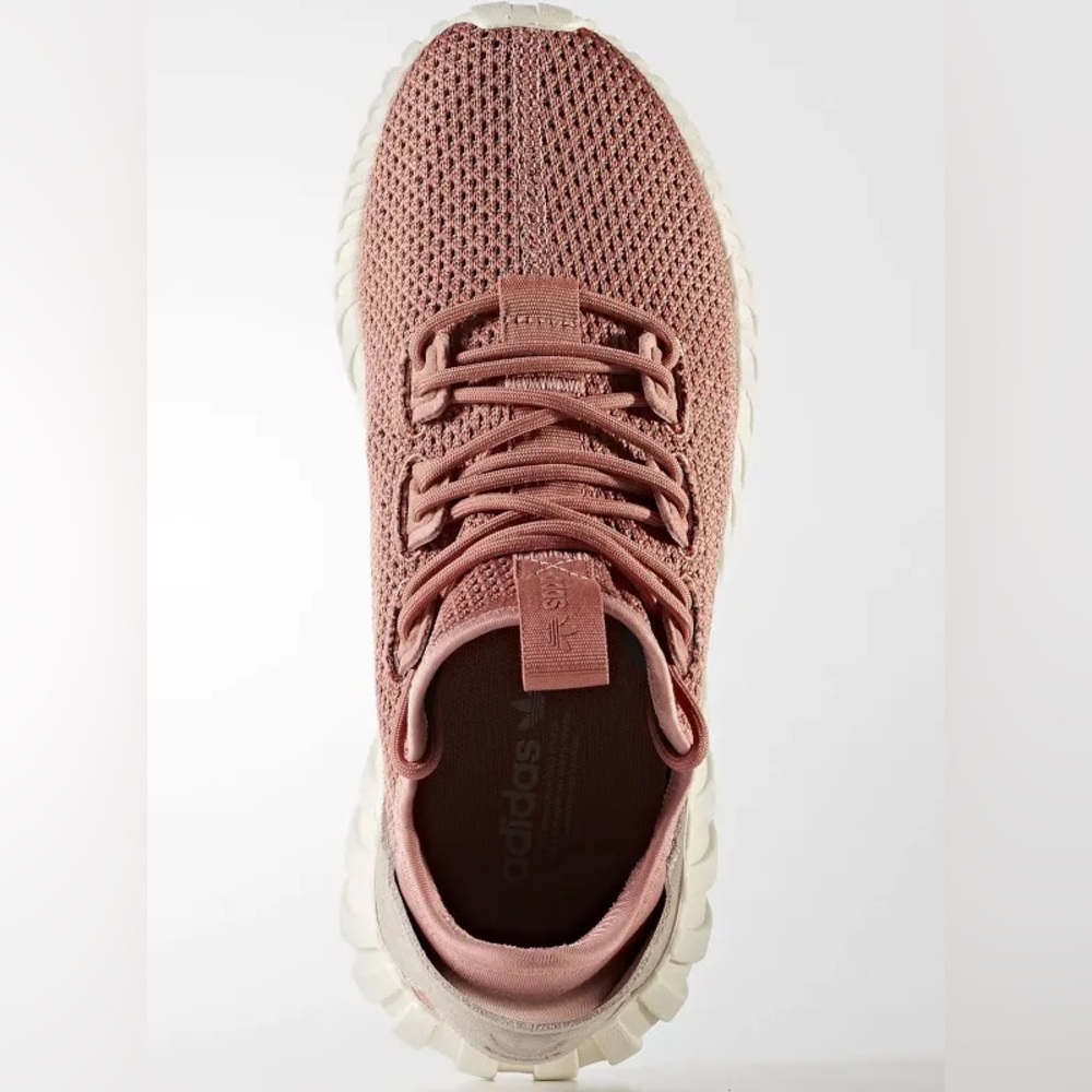 Adidas Women’s Tubular Doom Sock Running Shoe Size 6.5 Raw Pink Knit Material - Picture 3 of 16